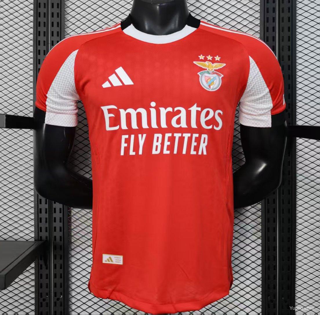 Camiseta de fútbol SL Benfica 2025/26 LOCAL MANGA CORTA VERSION JUGADOR